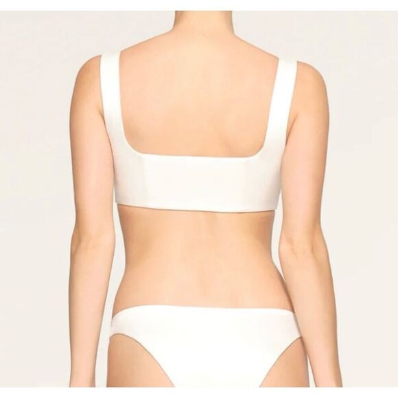 NEW SKIMS BRIDAL SILK LINGERIE CORSET size L SQUARE NECK TOP MARBLE - Picture 3 of 12